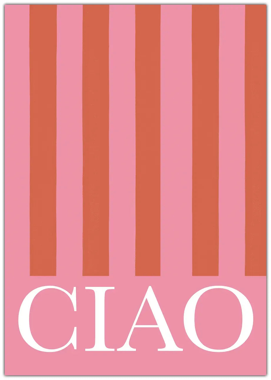 Ciao Stripes Plakat