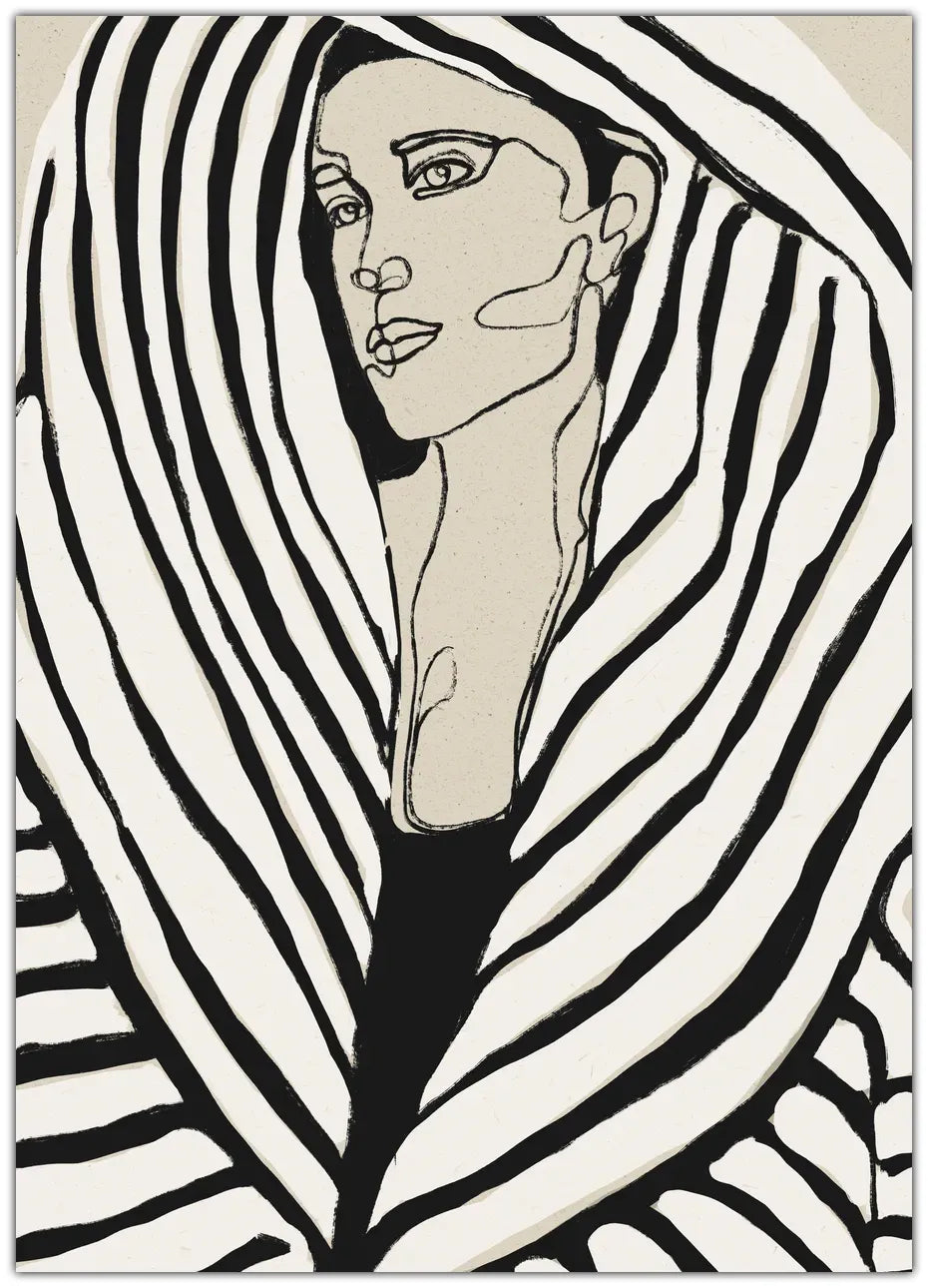 Striped Coat Plakat