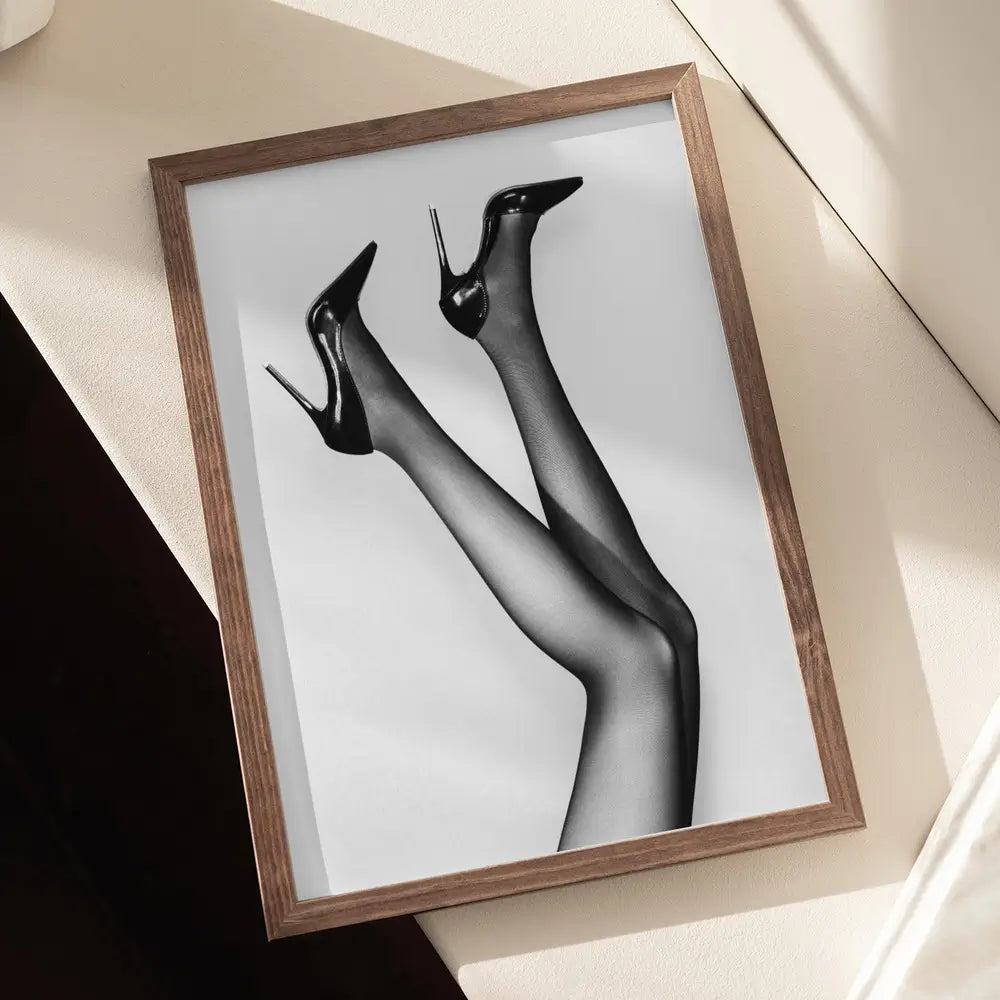 Happy Feet Shoes B&w Plakat