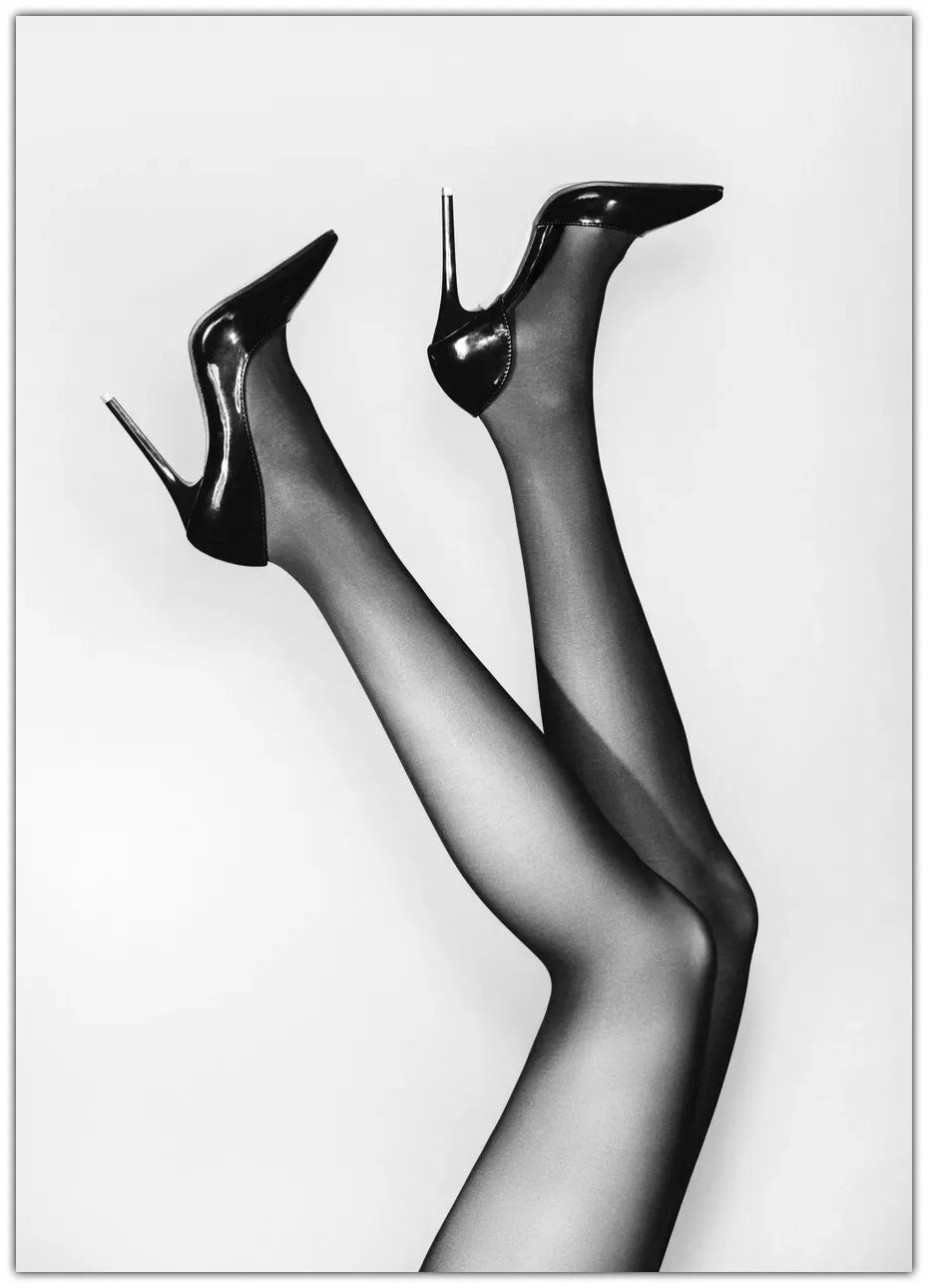 Happy Feet Shoes B&w Plakat
