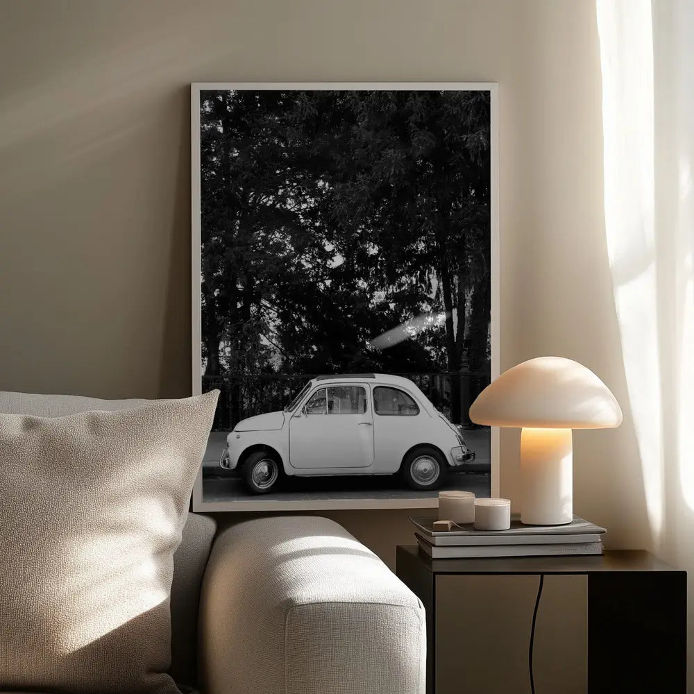 Mini Car B&w Plakat
