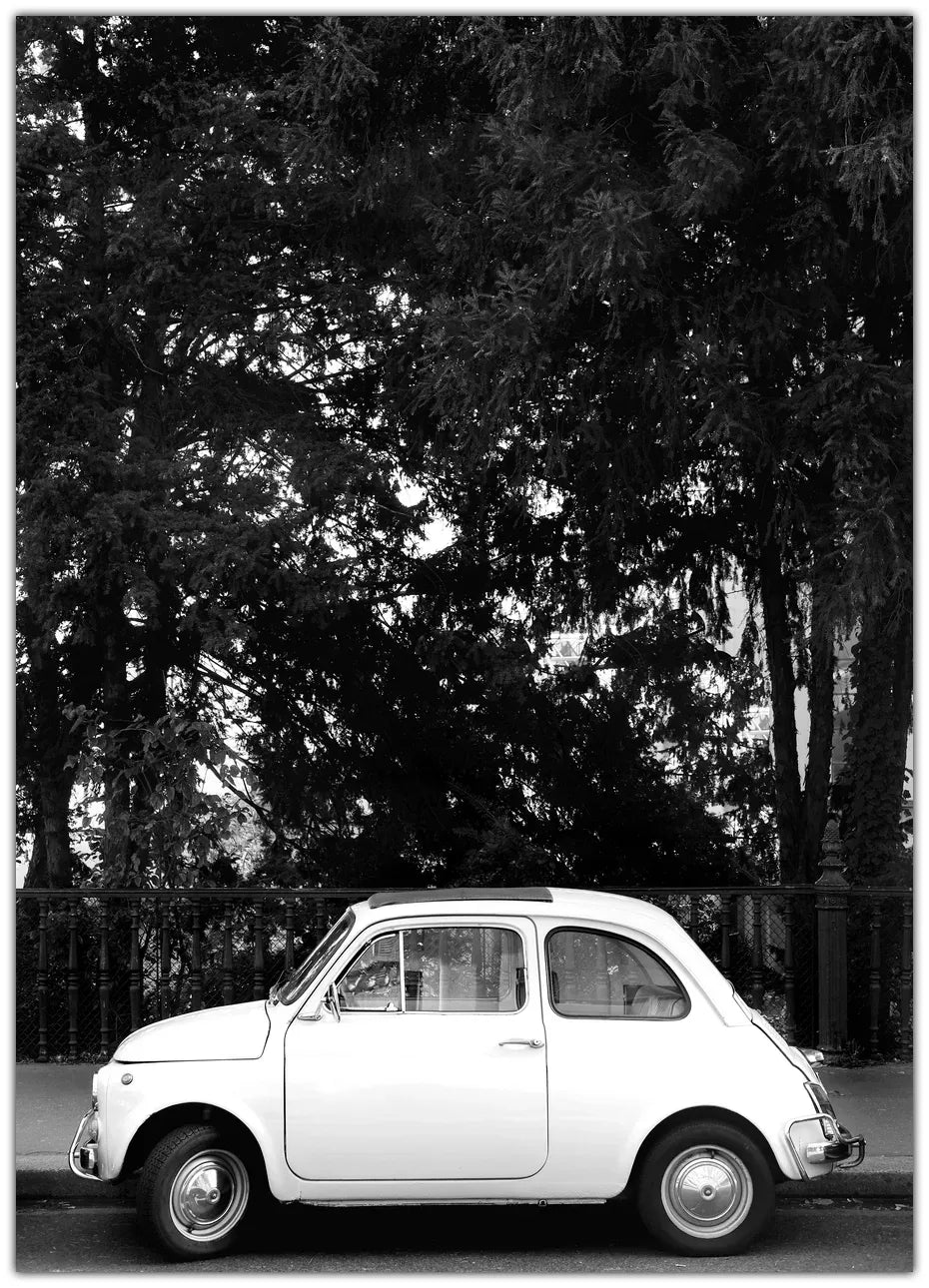 Mini Car B&w Plakat