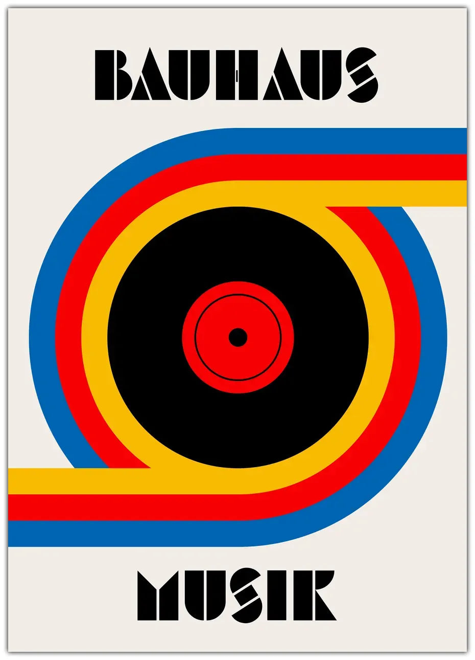 Bauhaus Musik Vinyl Plakat