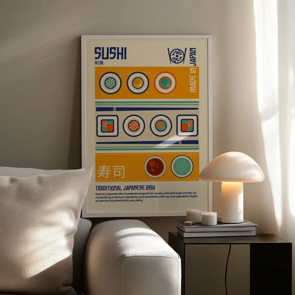 Sushi Japanese Food Print Plakat