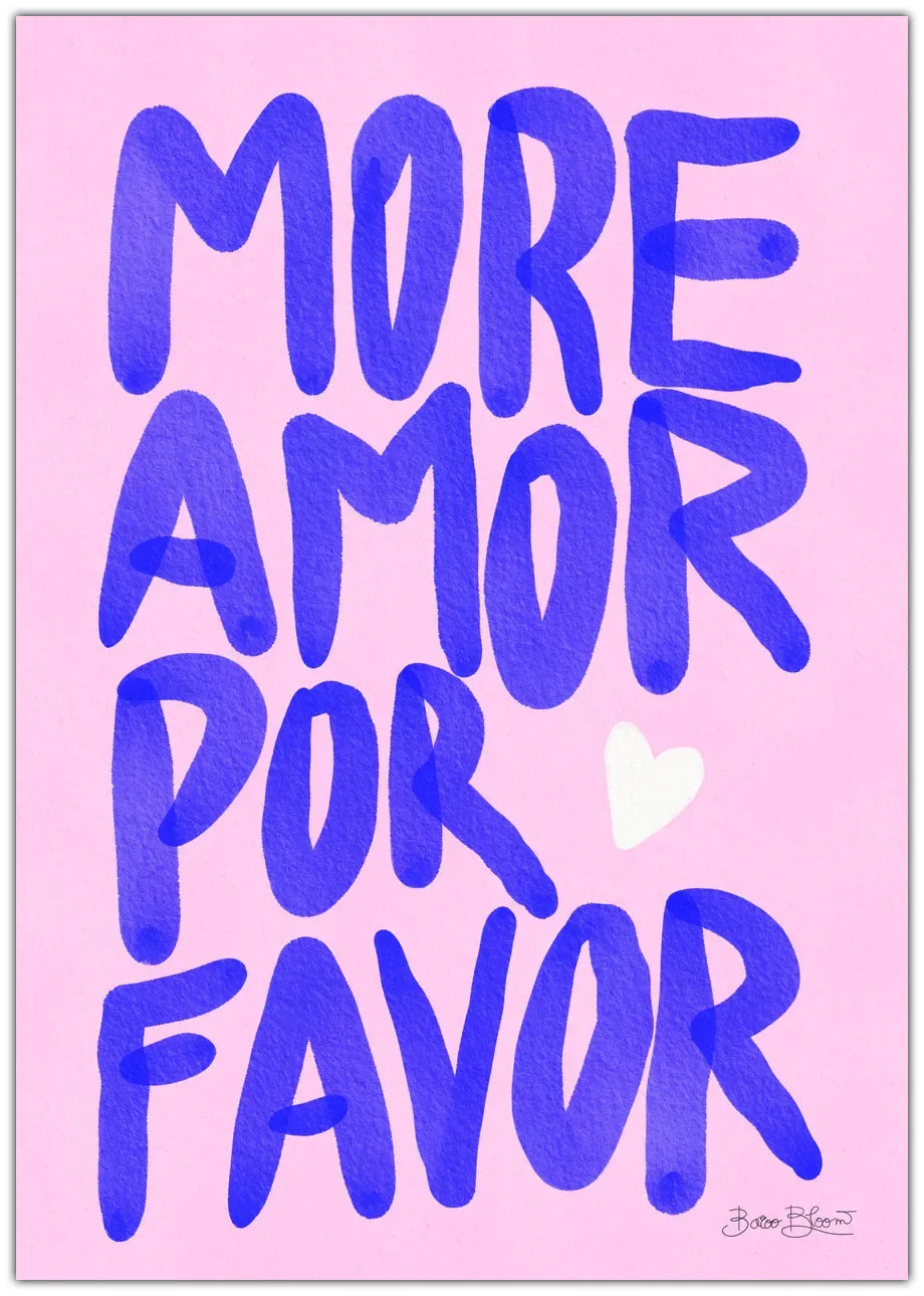 More Amor Por Favor Plakat