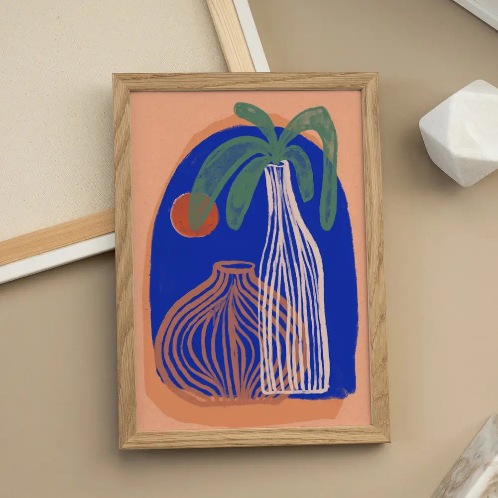 Sunset And Vases Plakat