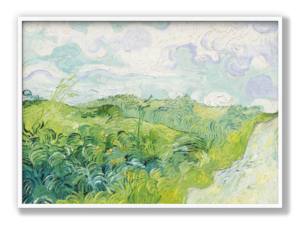 Grüne Weizenfelder, Auvers (1890) von Vincent Van Gogh Poster