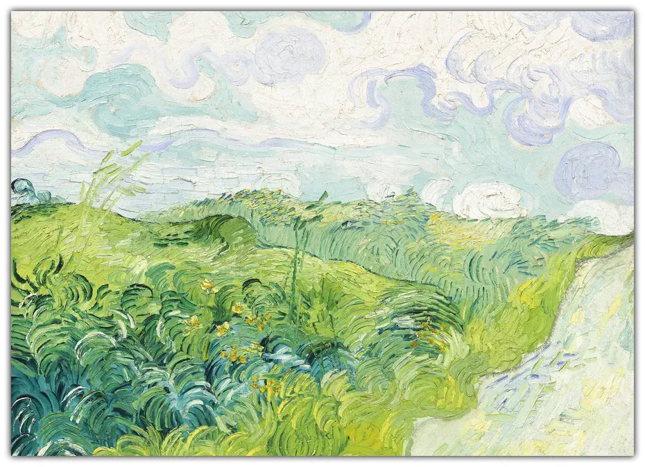 Green Wheat Fields, Auvers (1890) By Vincent Van Gogh Plakat
