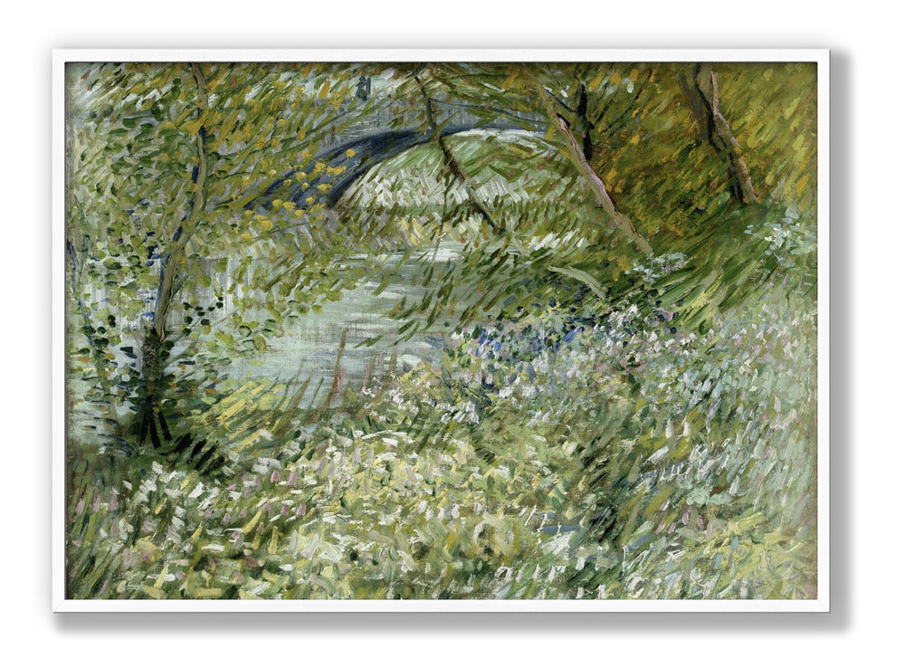 Vincent Van Goghs Flussufer im Frühling 1887 Poster