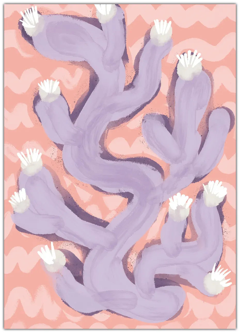 Purple Coral Plakat