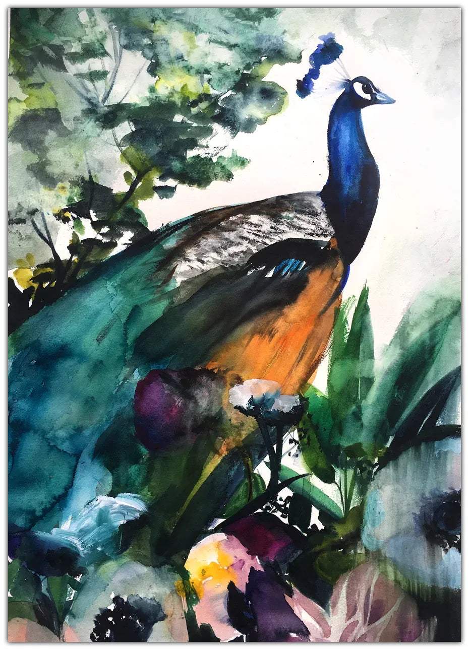 Peacock Garden Plakat