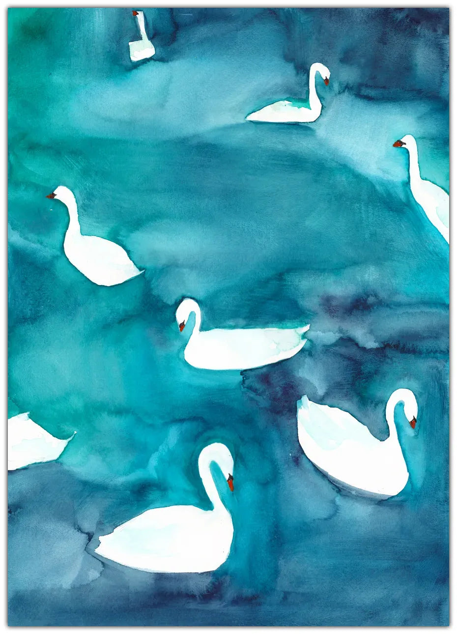 Swans Small Plakat