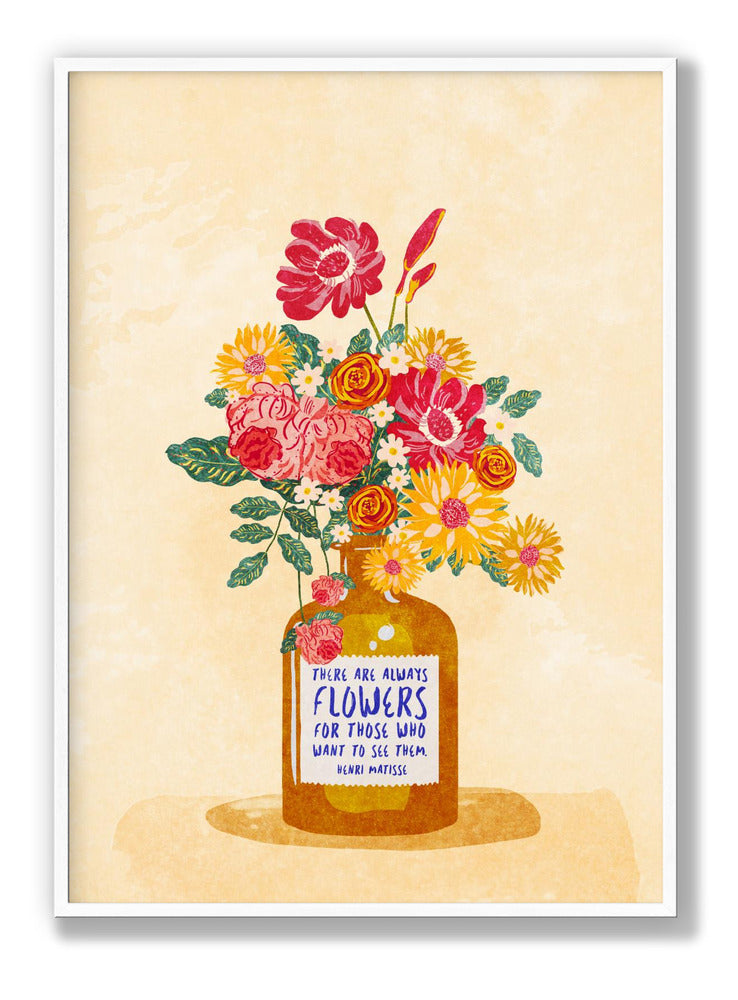 Always flowers Plakat