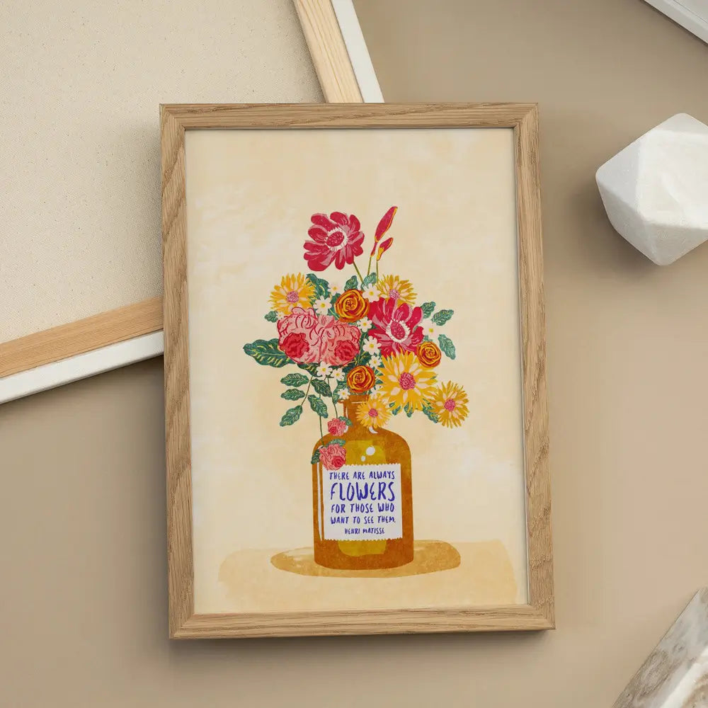 Always flowers Plakat