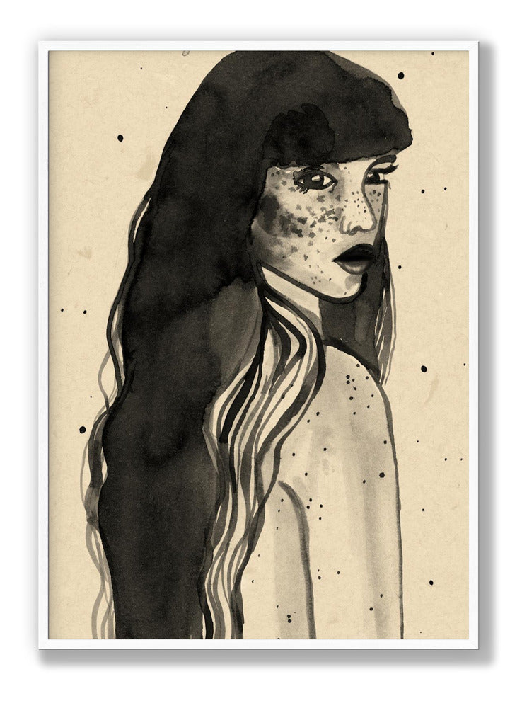 Lange Haare Dame Poster