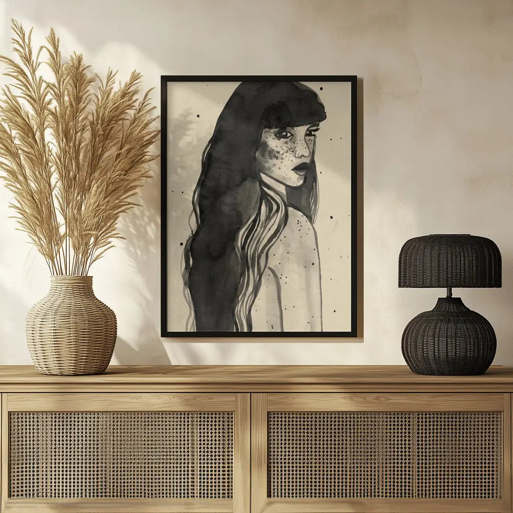 Long Hair Lady Plakat