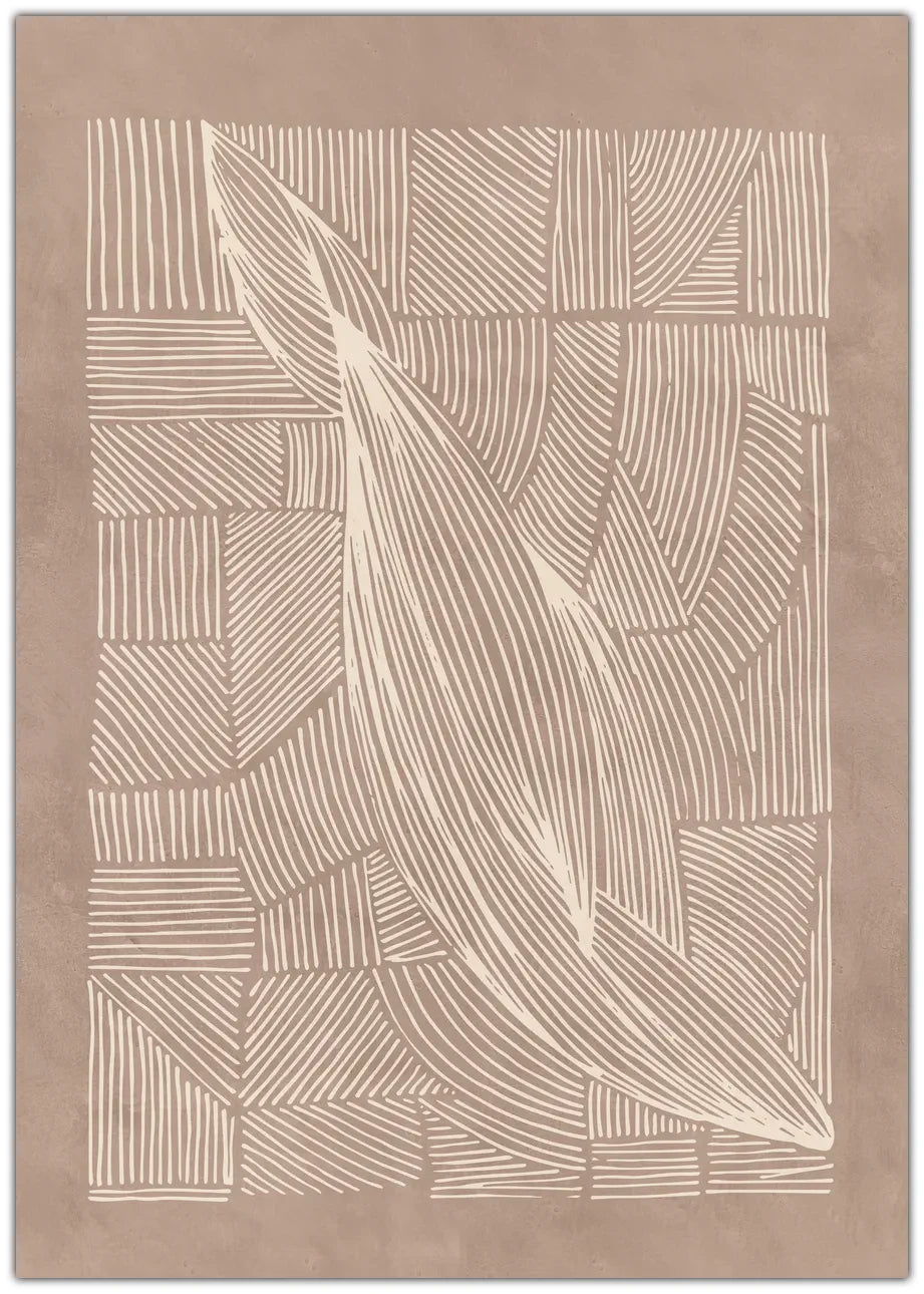 Abstract Irregular Lines Plakat
