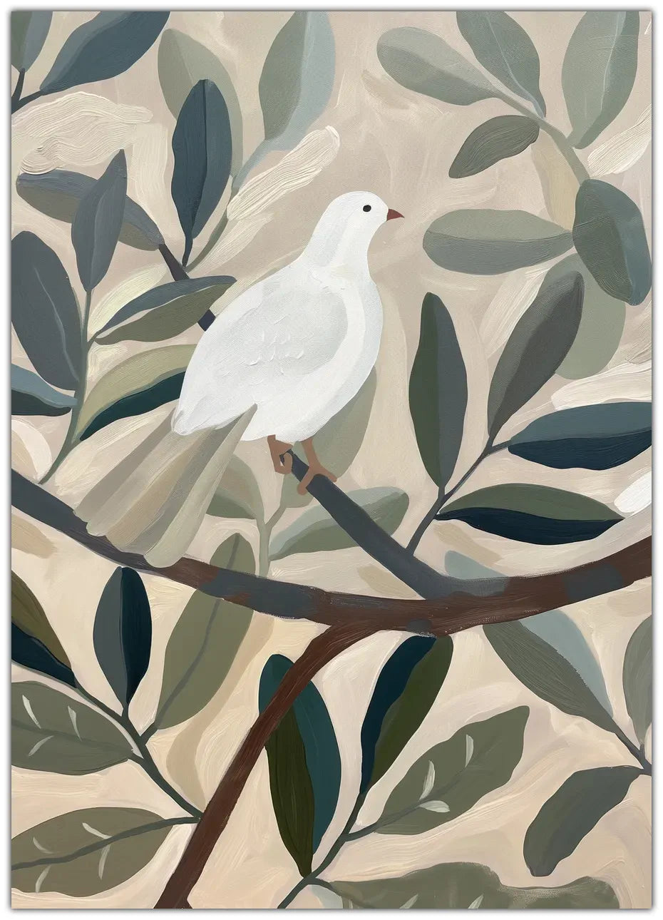 Dove In Tree Plakat