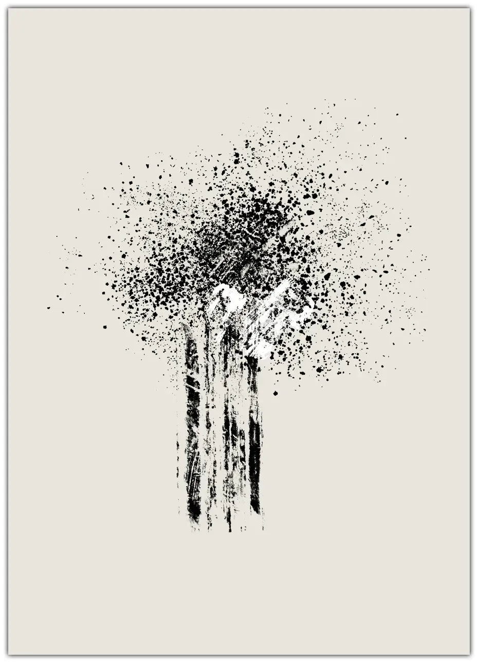 Brush splatters #5 Plakat