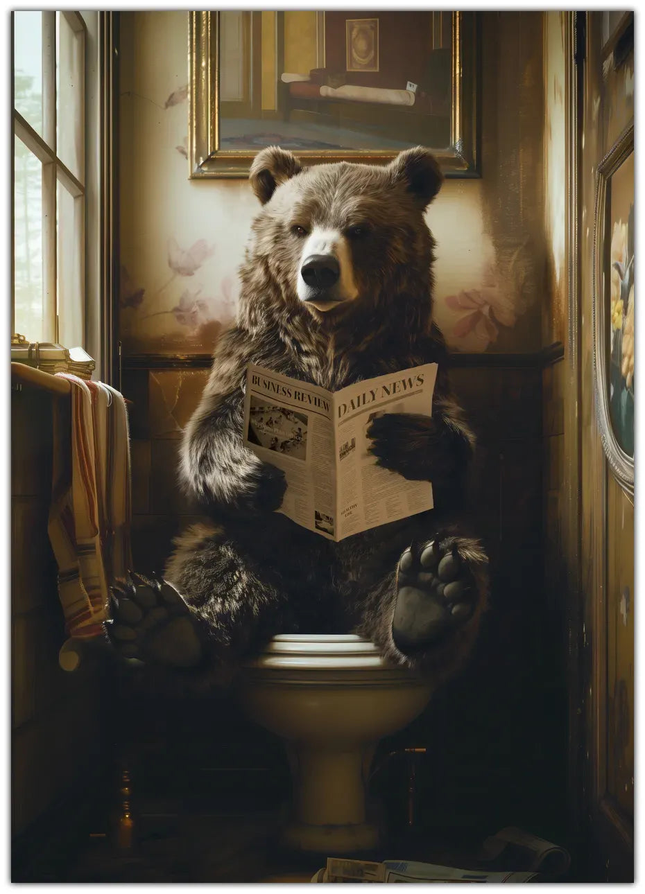 The Toilet Bear Plakat