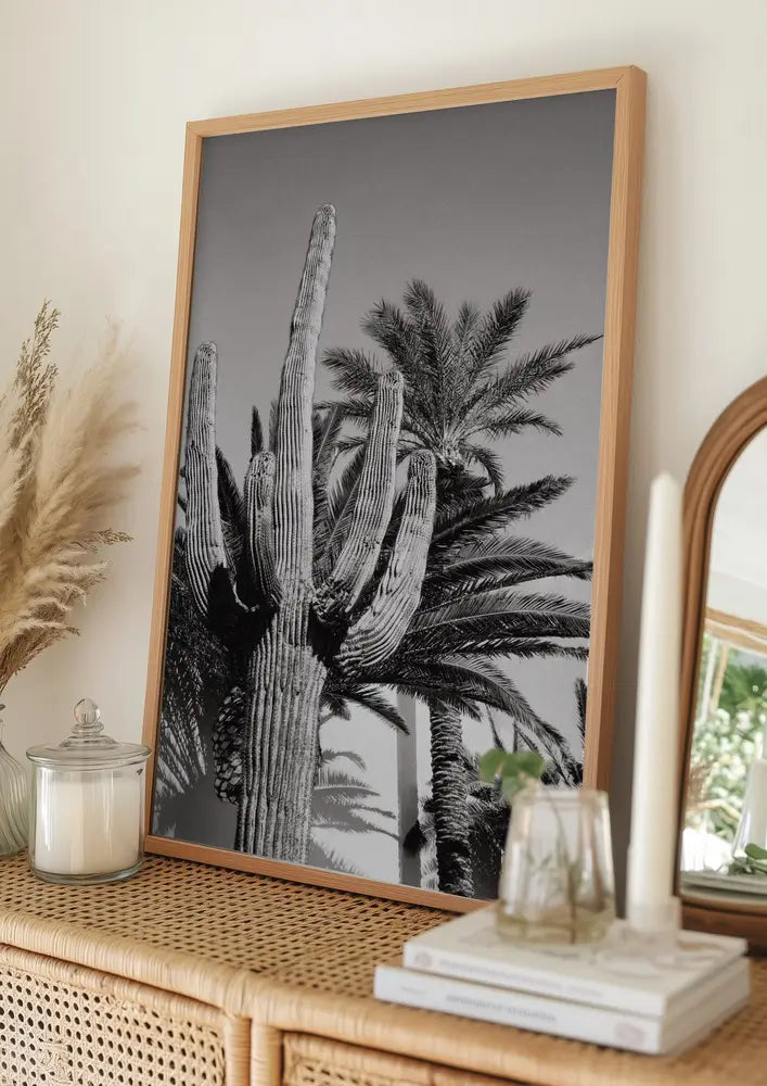 Cactus Bw Las Vegas Plakat