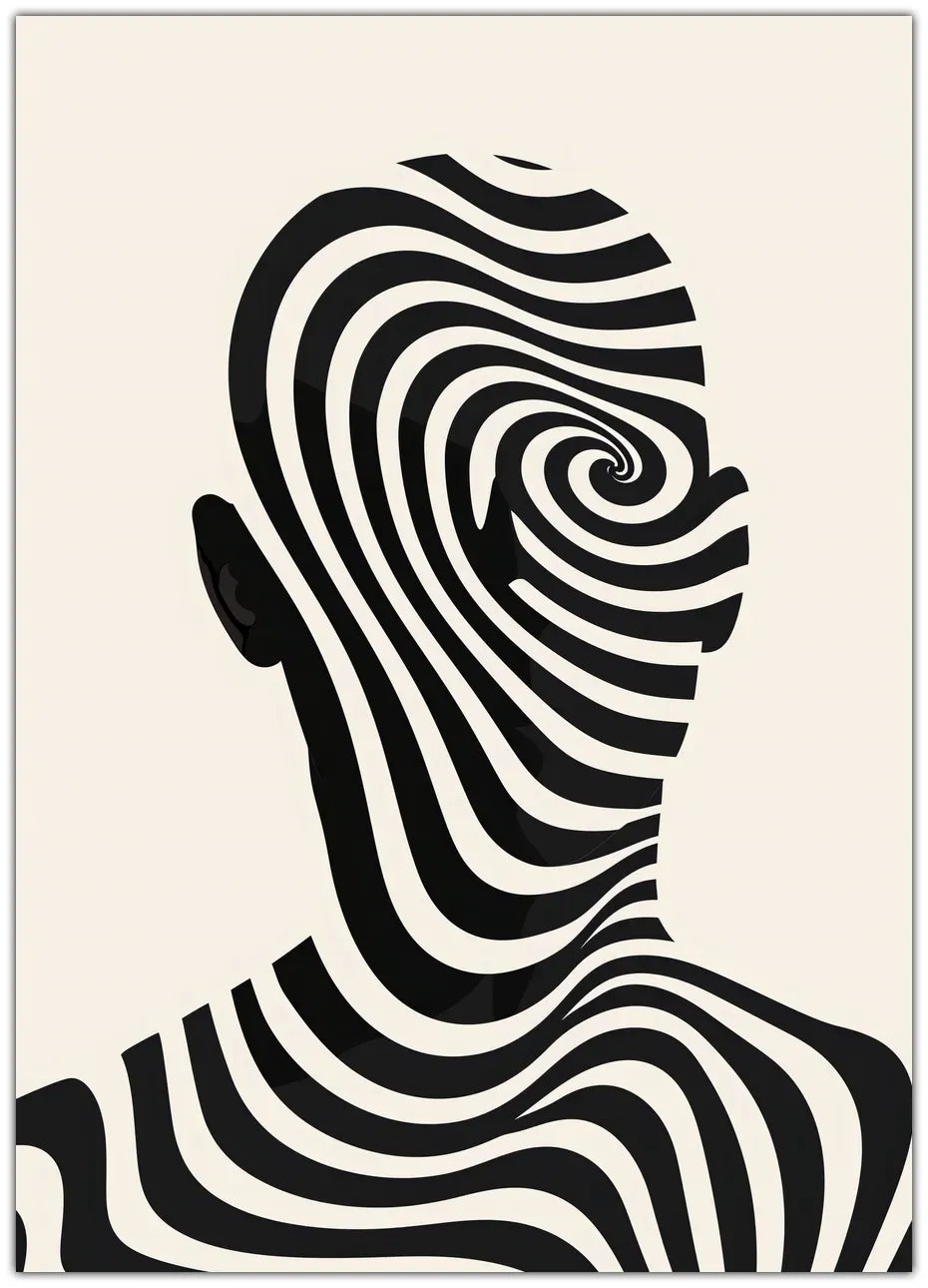 Striped Man Plakat