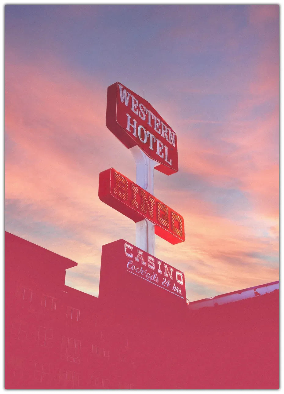 Las Vegas Western Hotel Plakat