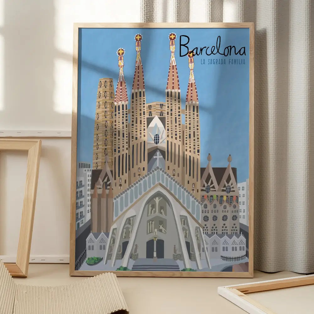 The Sagrada Familia, Barcelona Plakat