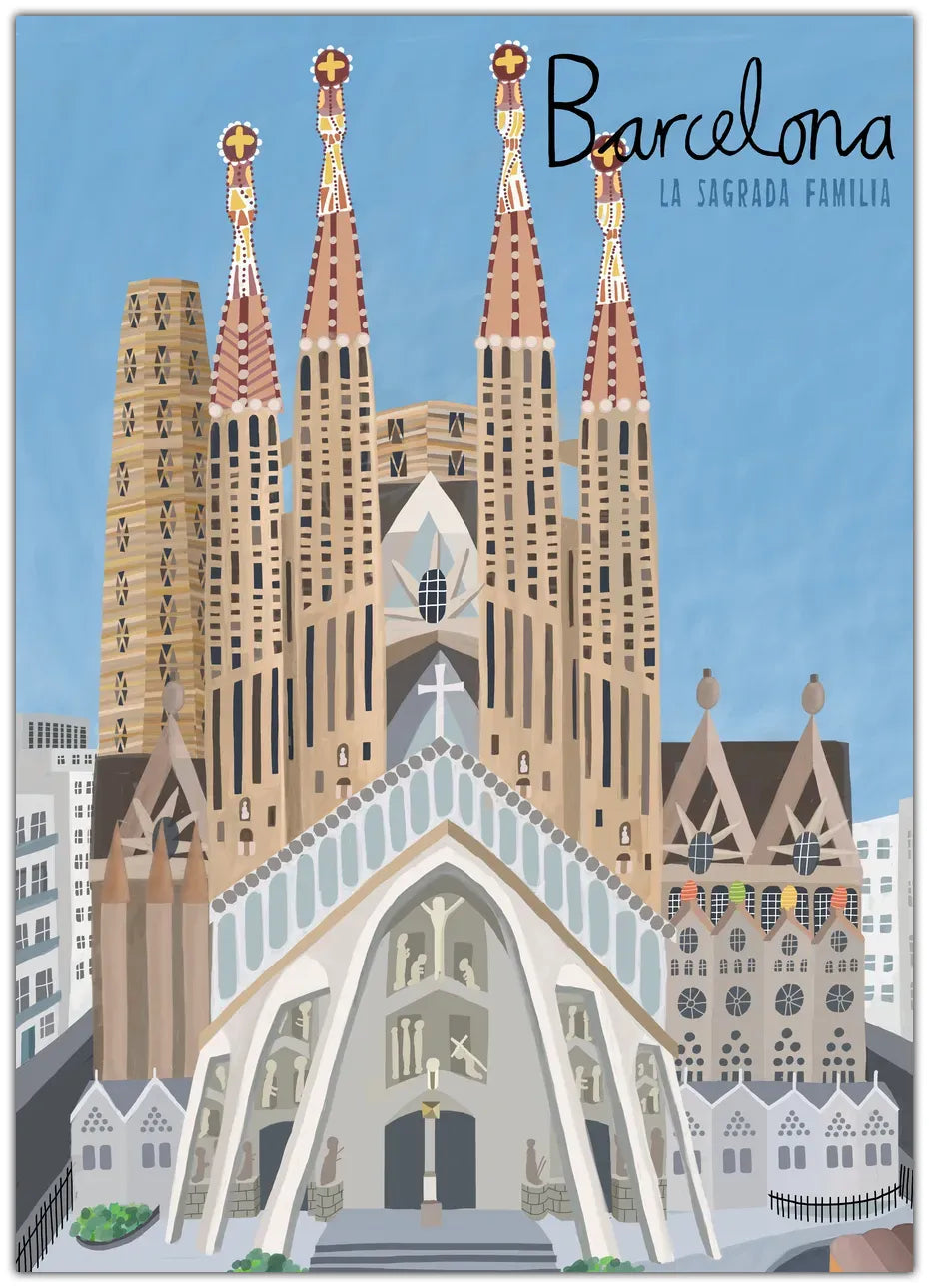 The Sagrada Familia, Barcelona Plakat