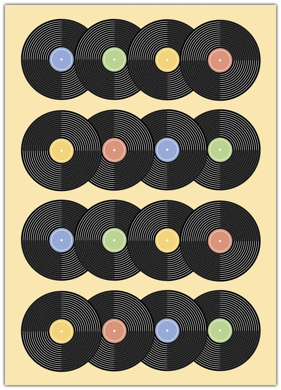 Vinyl Pattern 3 Plakat