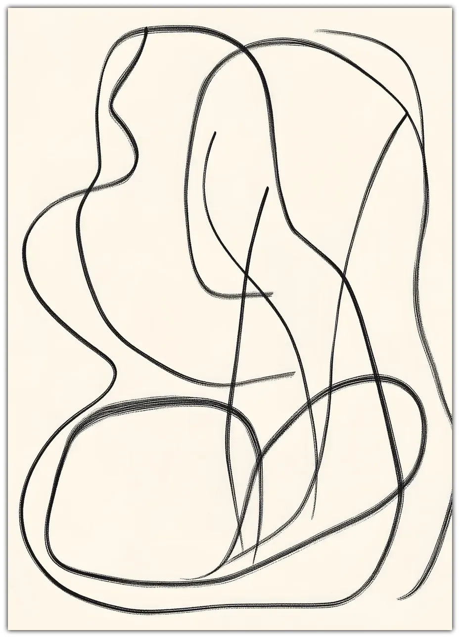 Abstract Scribble No4 Plakat