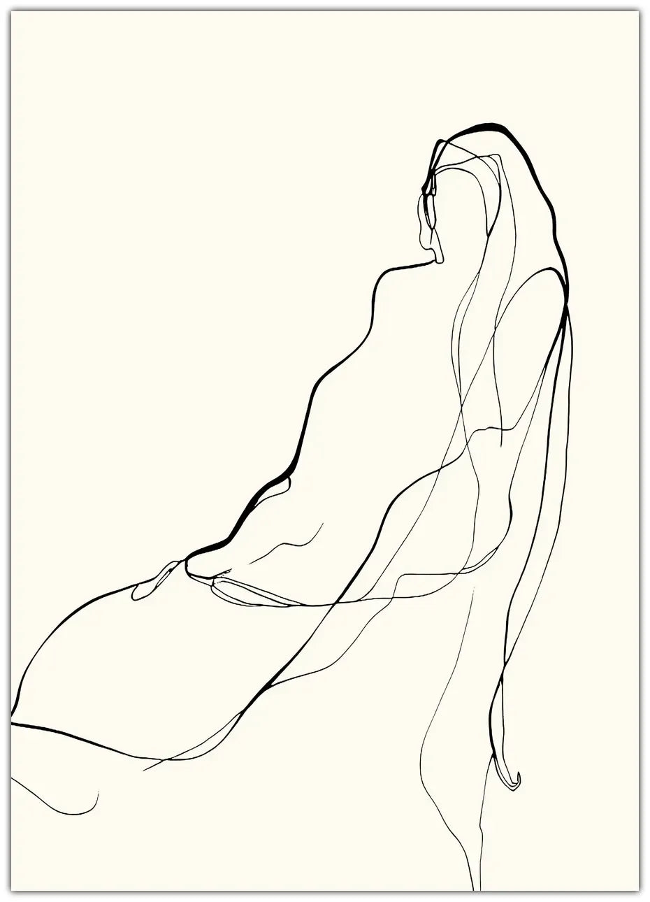 Life Drawing Sketch 3 Plakat