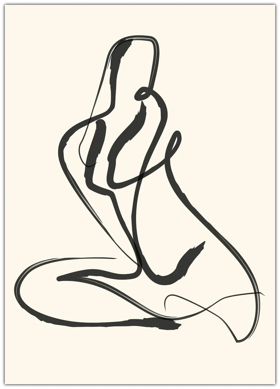 Life Drawing Sketch Plakat
