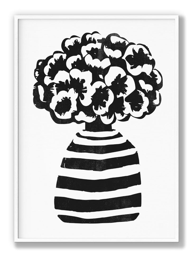 Vase Striped Plakat