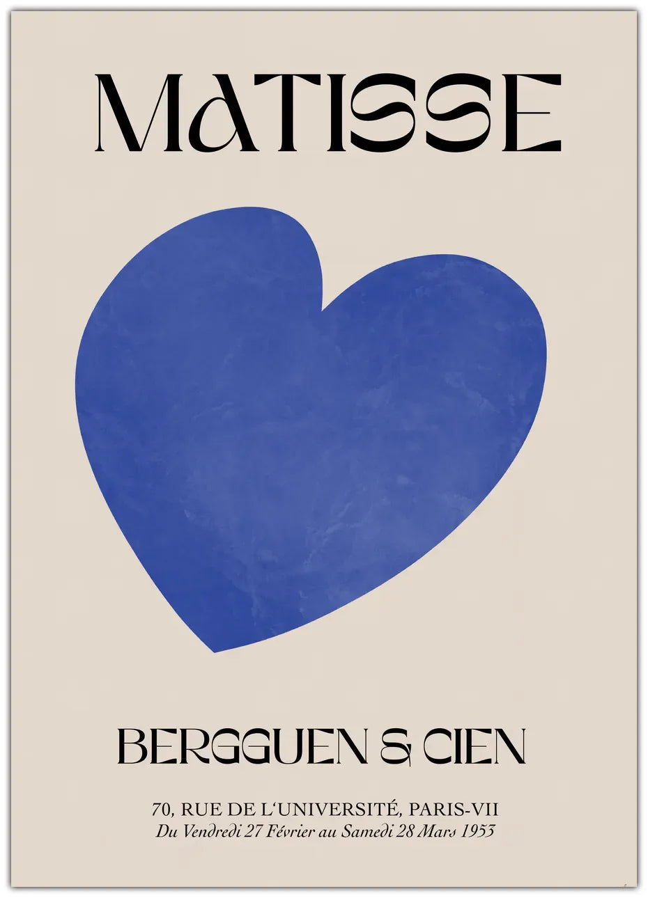 Blue Heart Plakat