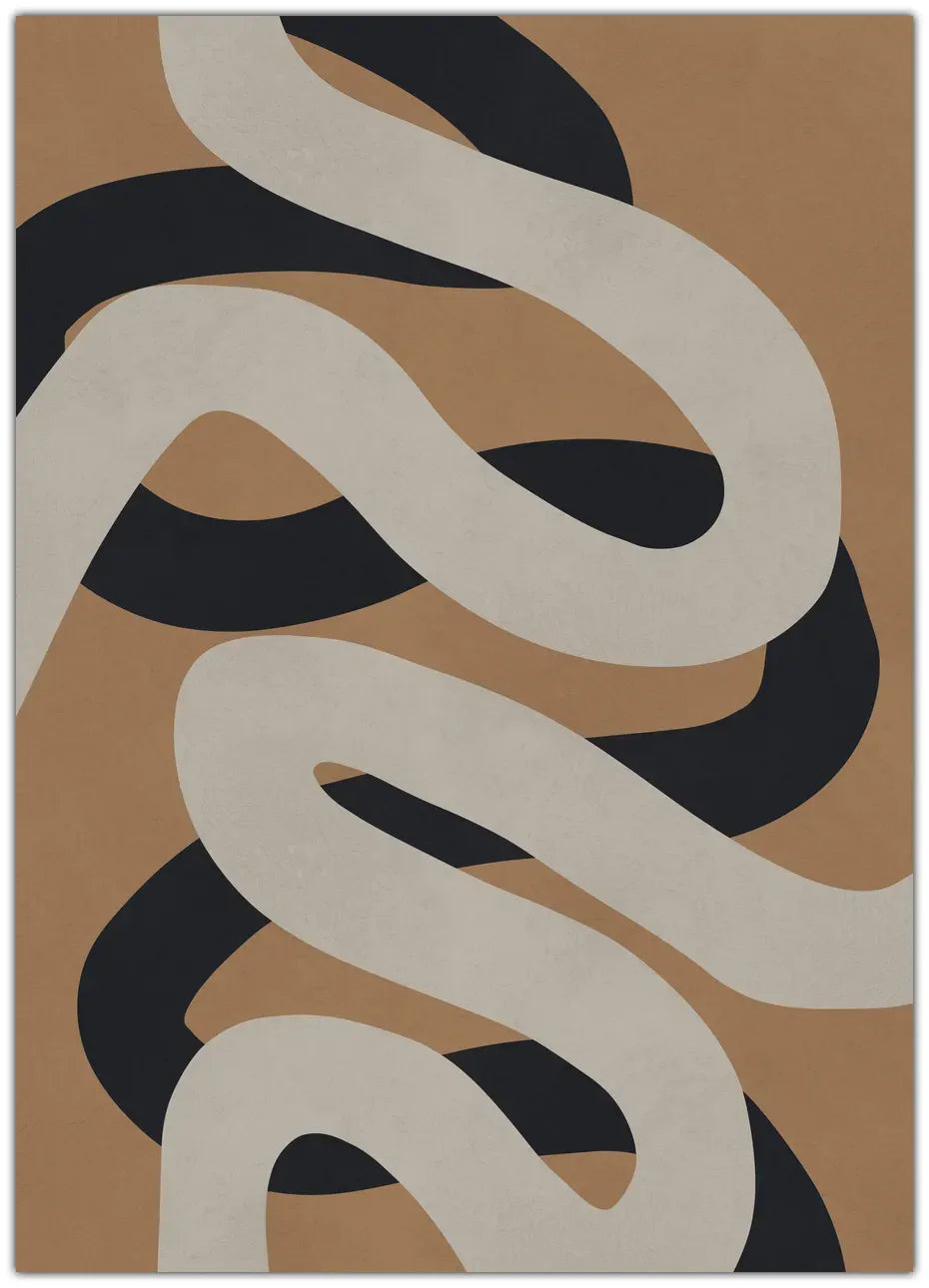 Brown and black art 5 Plakat