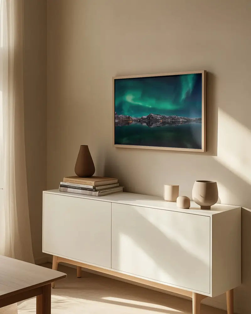 Lofoten Aurora Reflection Plakat