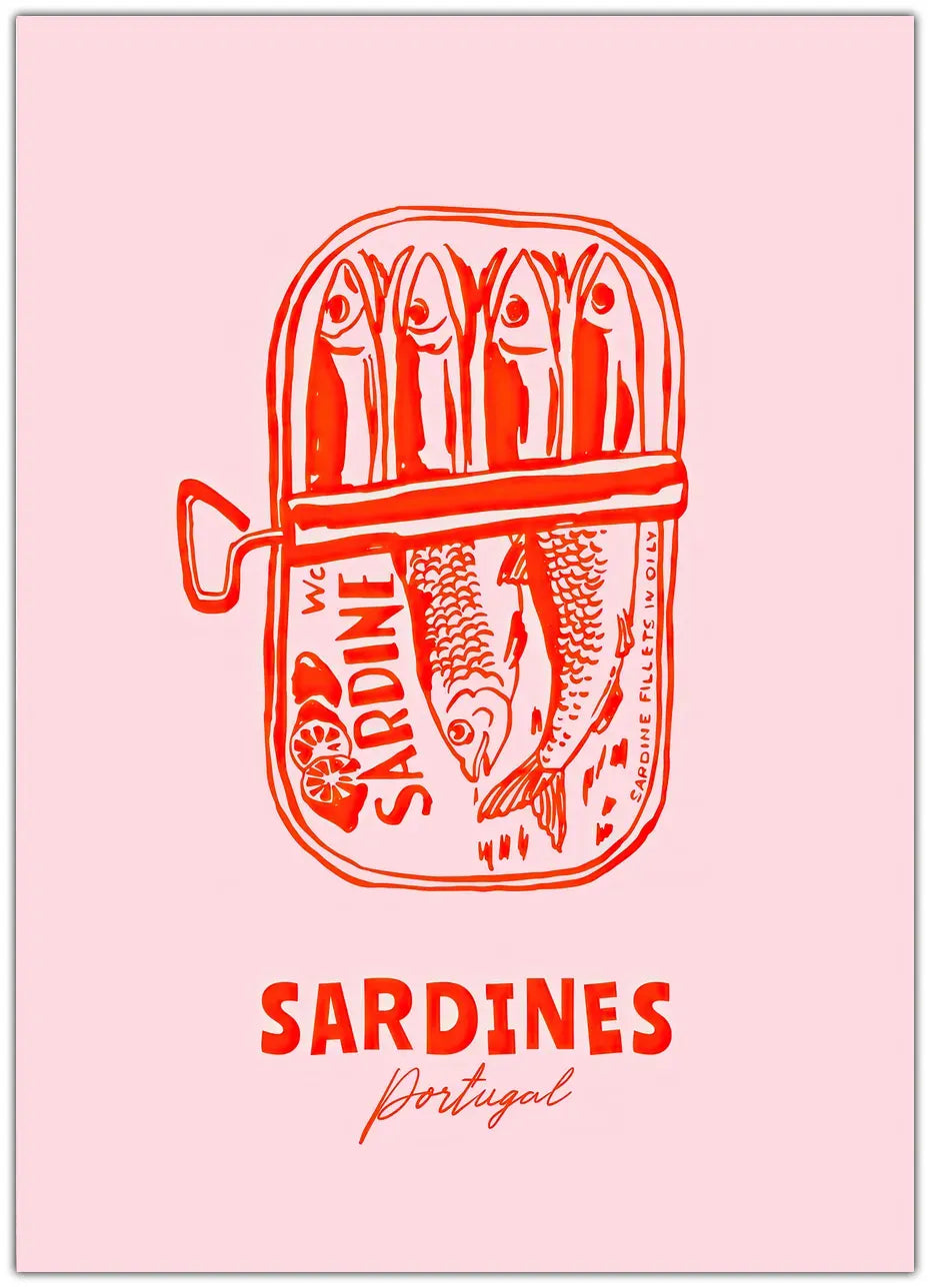 Sardines Portugal 2 Plakat