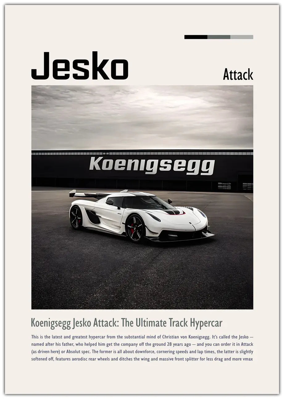 Koenigsegg Jesko Plakat