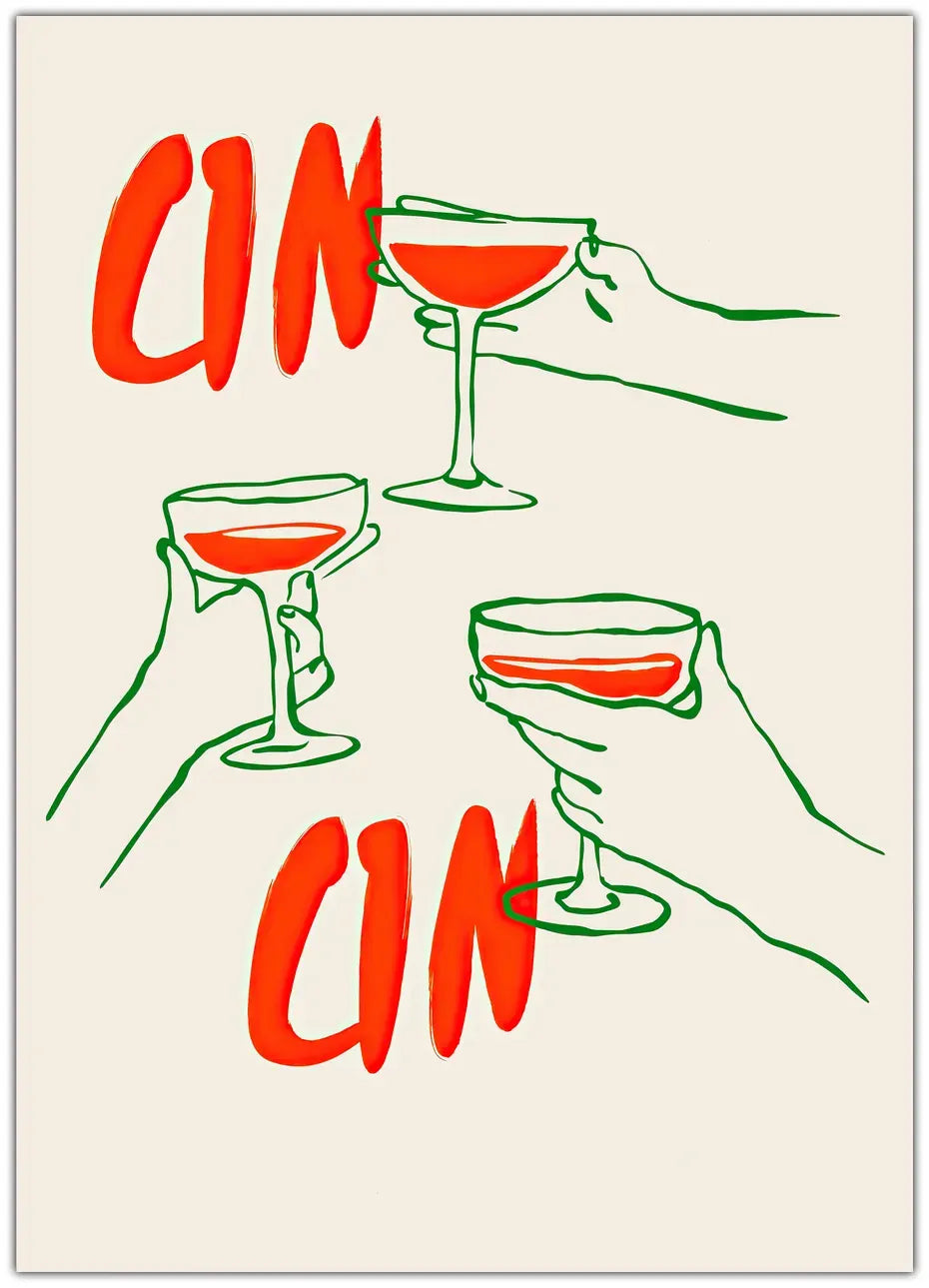 Cin Cin Wine 2 Plakat