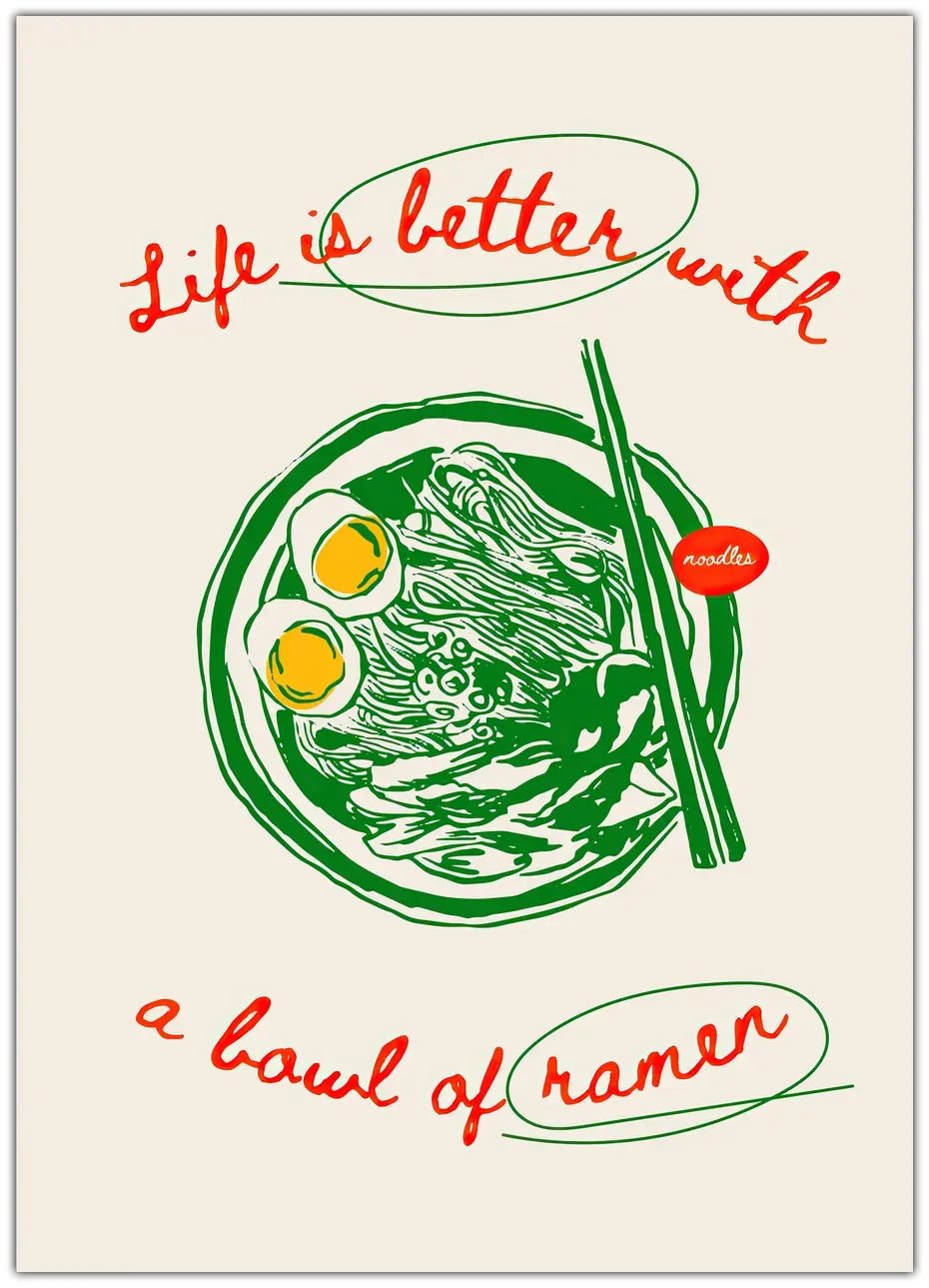 Better With Ramen Plakat