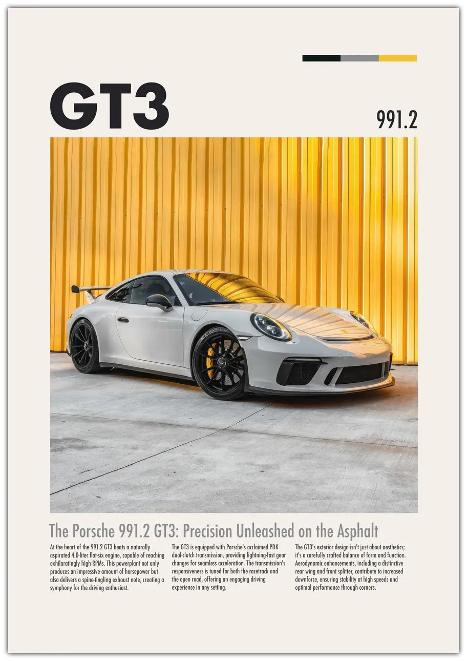 Porsche 991.2 GT3 Plakat