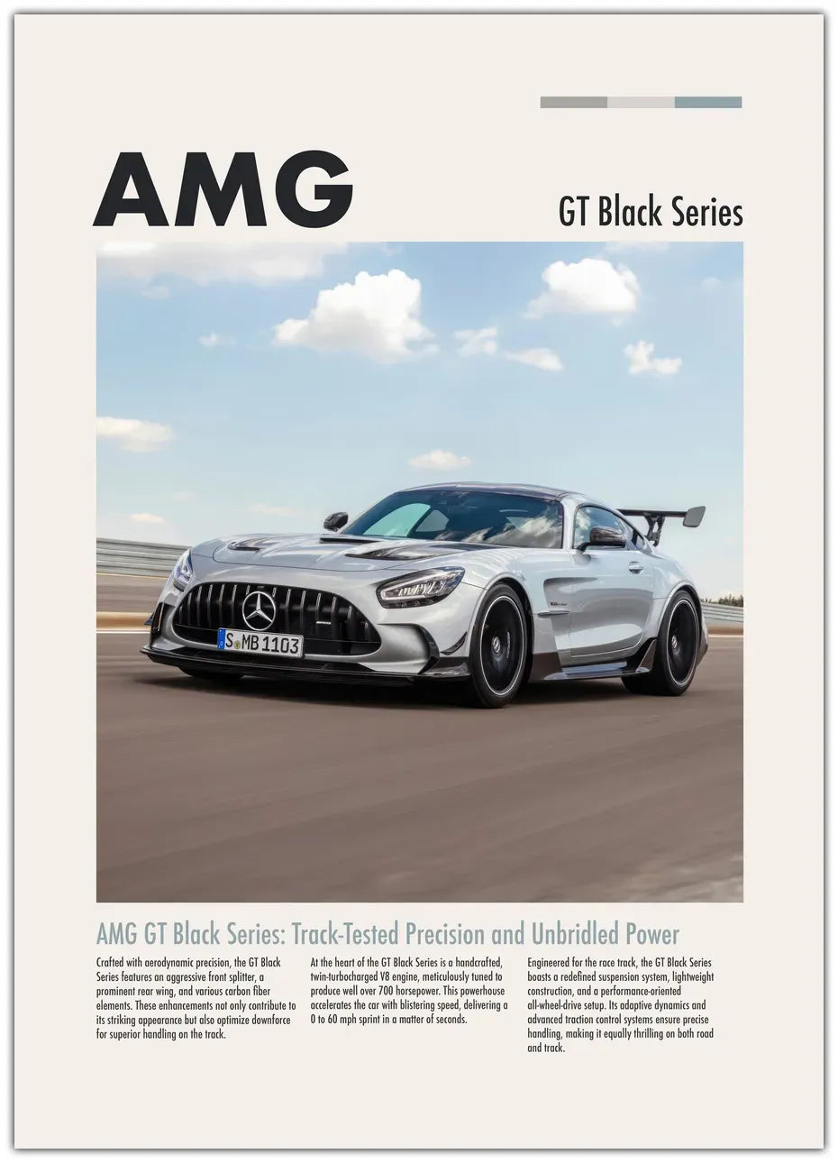 Amg GT Black Series Plakat