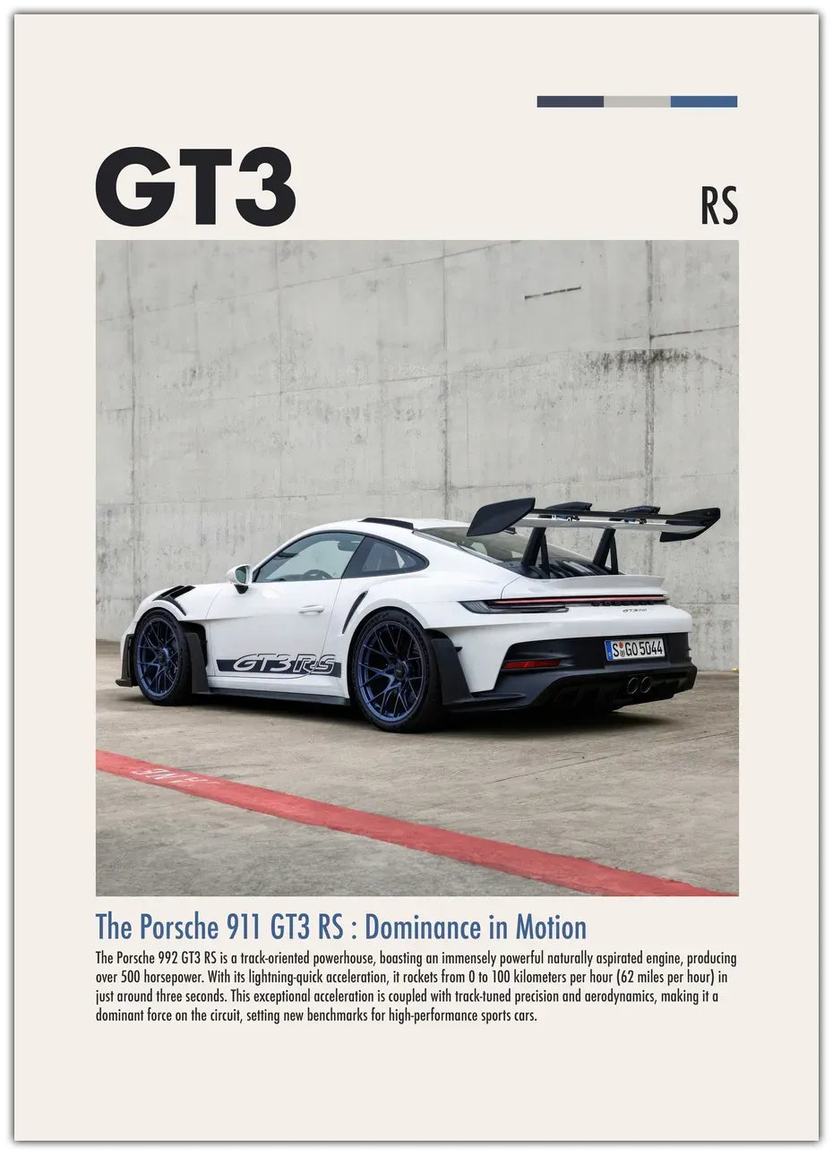 GT3 RS Plakat