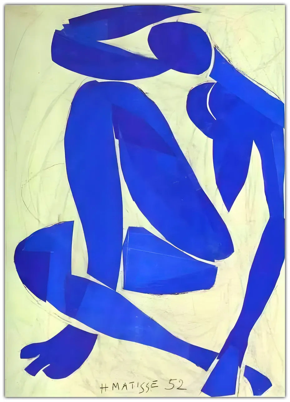 Henri Matisse - Nu bleu IV - 1952 Plakat