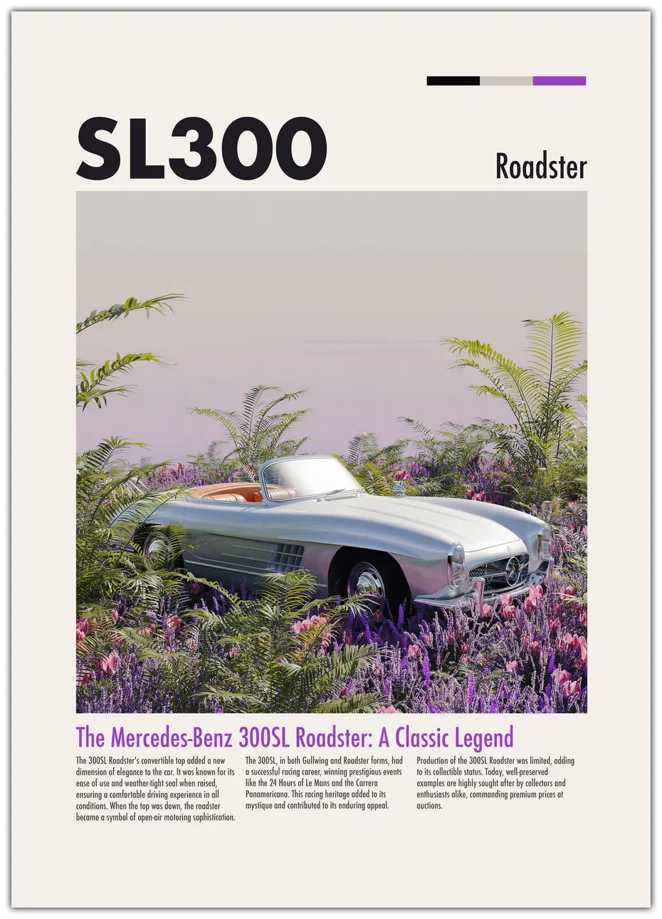 Mercedes-Benz SL300 Roadster Plakat
