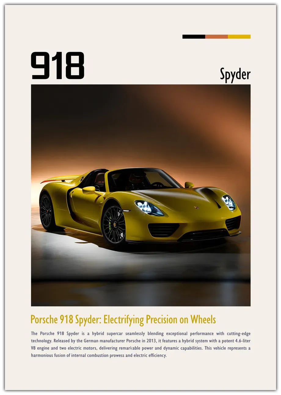 Porsche 918 Spyder 2 Plakat