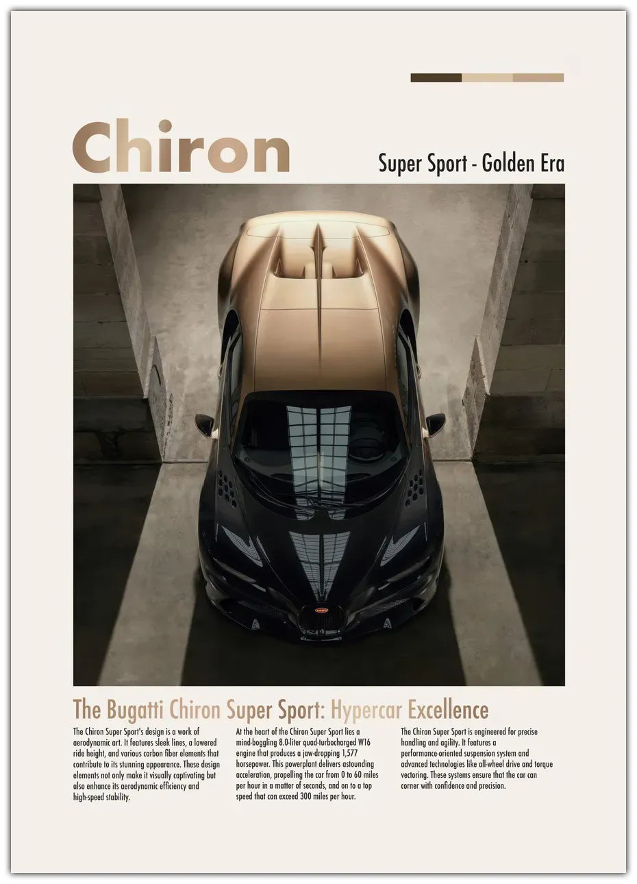 Bugatti Chiron Super Sport Plakat