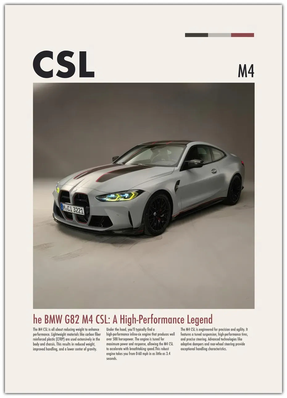 BMW G82 M4 Plakat