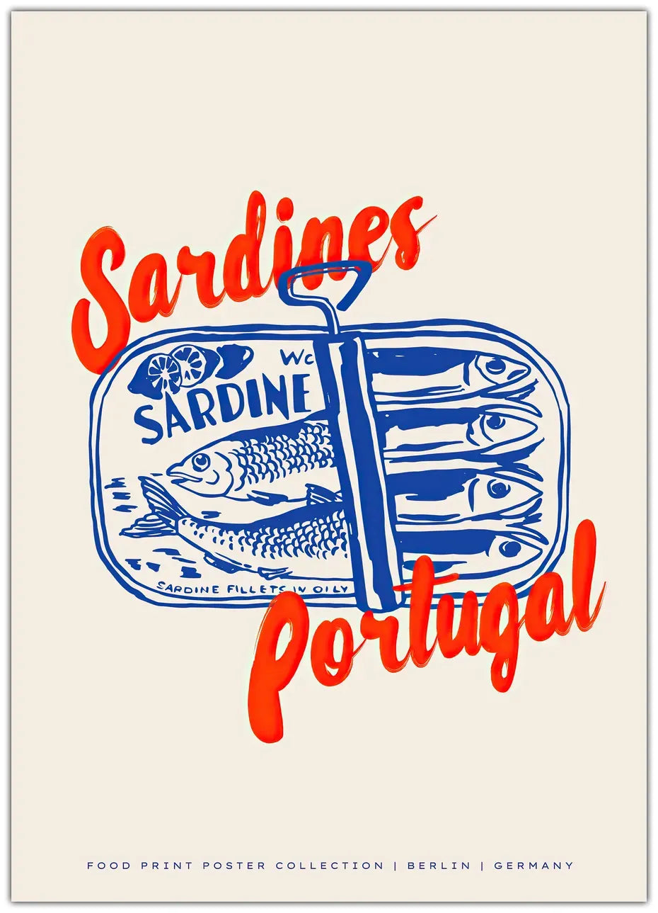 Sardines Portugal Plakat